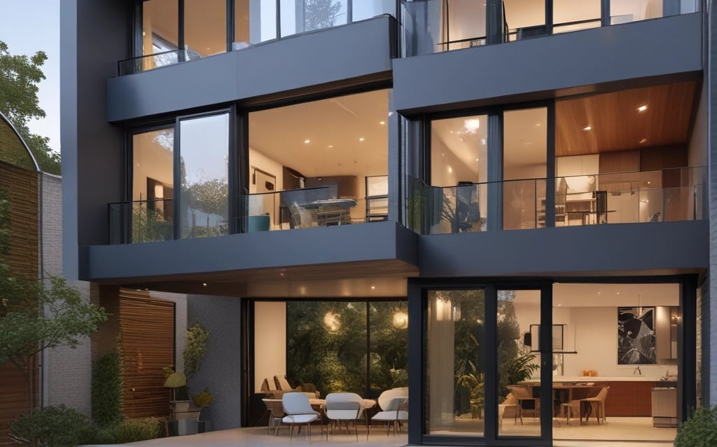 An apartment building