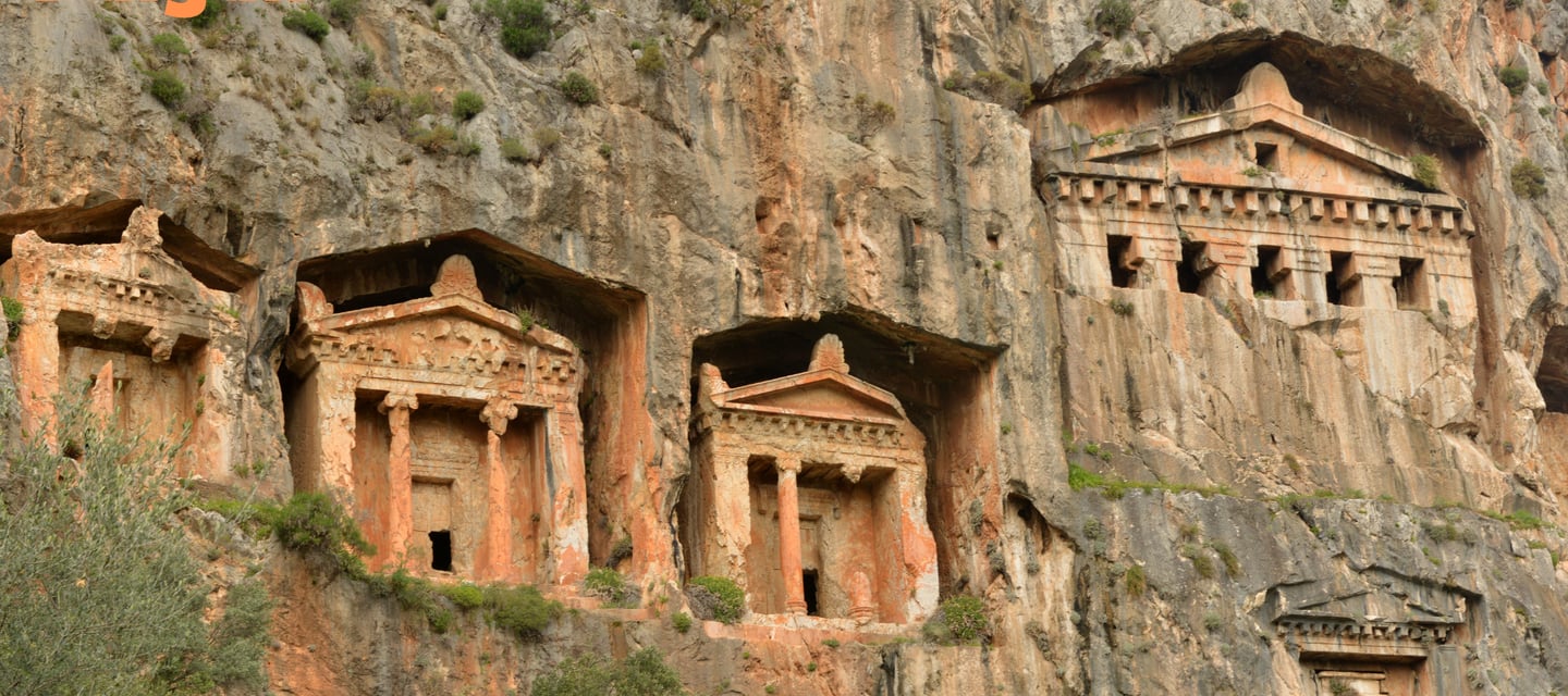 A view from Dalyan King Tombs