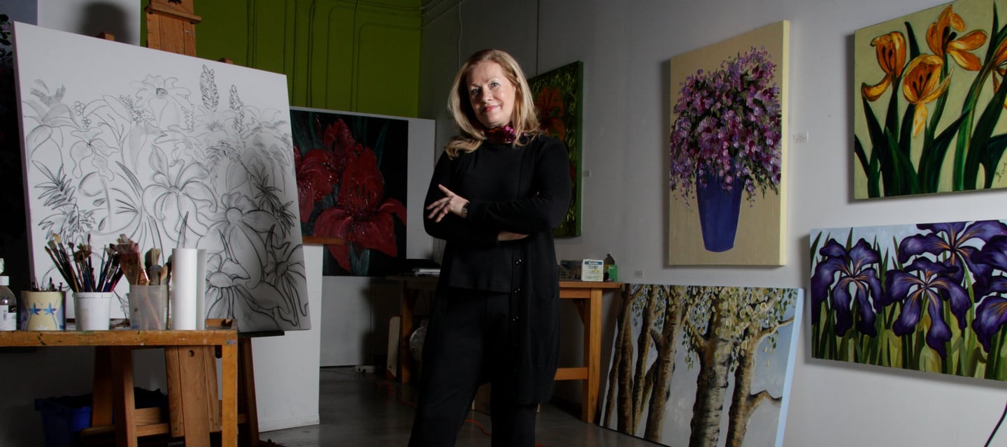 Sandra Forzani in her studio