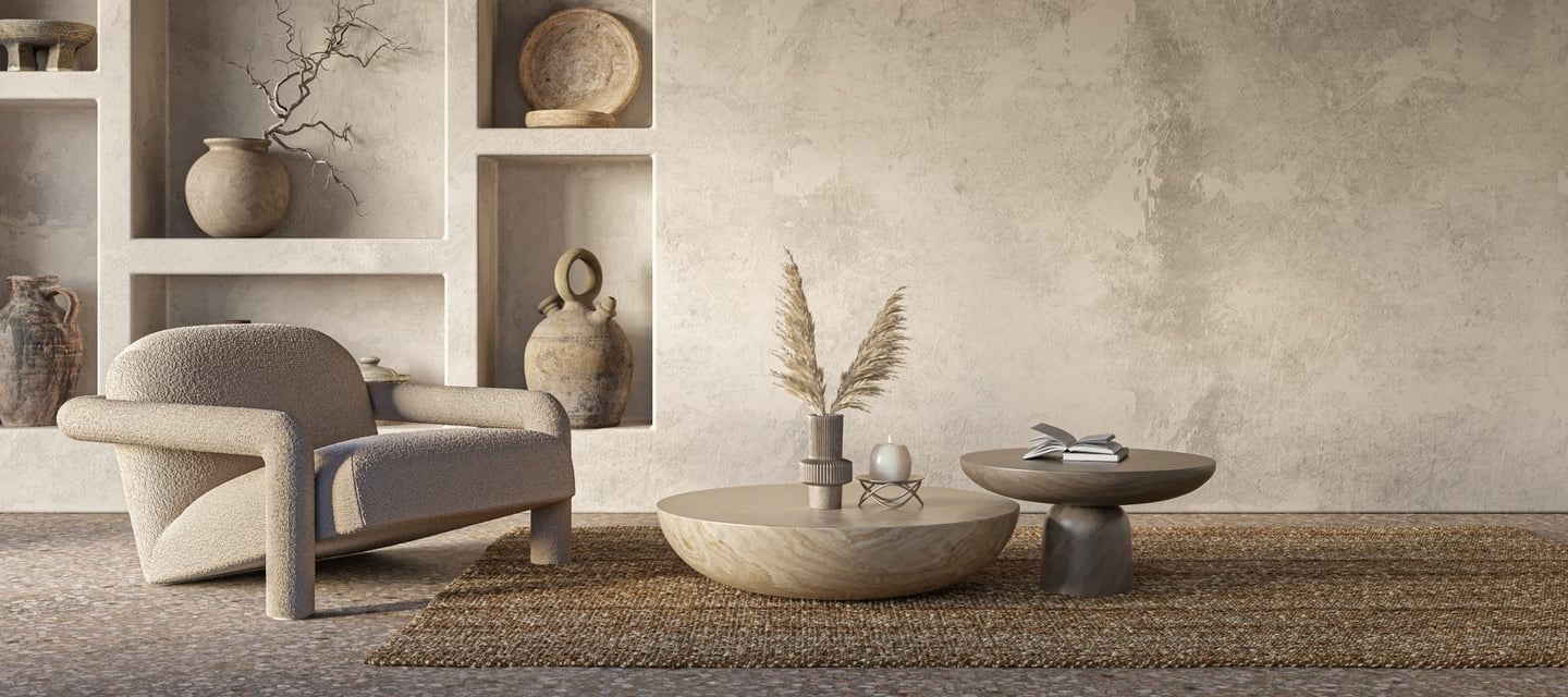 Wabi Sabi Paper Mache Interior Desin
