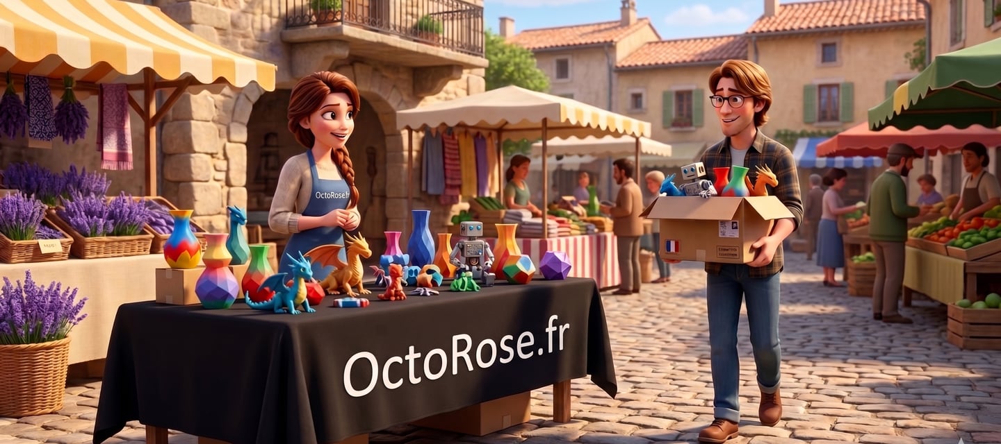 OctoRose sur les marchés de provence