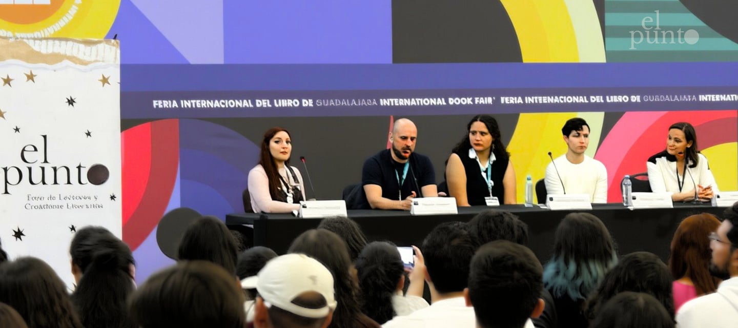 Edición 2023 de El Punto en la FIL Guadalajara. Mesa de panelistas de El Punto en  FIL Guadalajara 