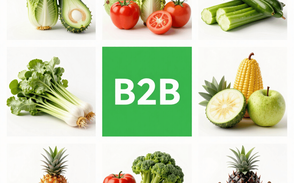 create some Image around b2b vegetables and fruits supplier