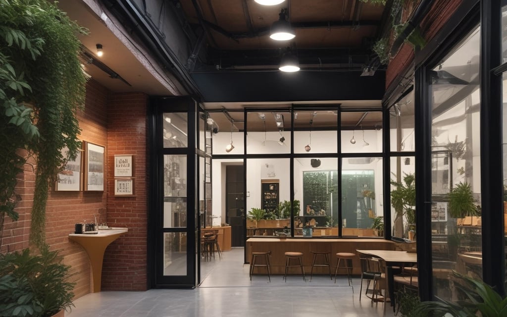 gray concrete wall inside building