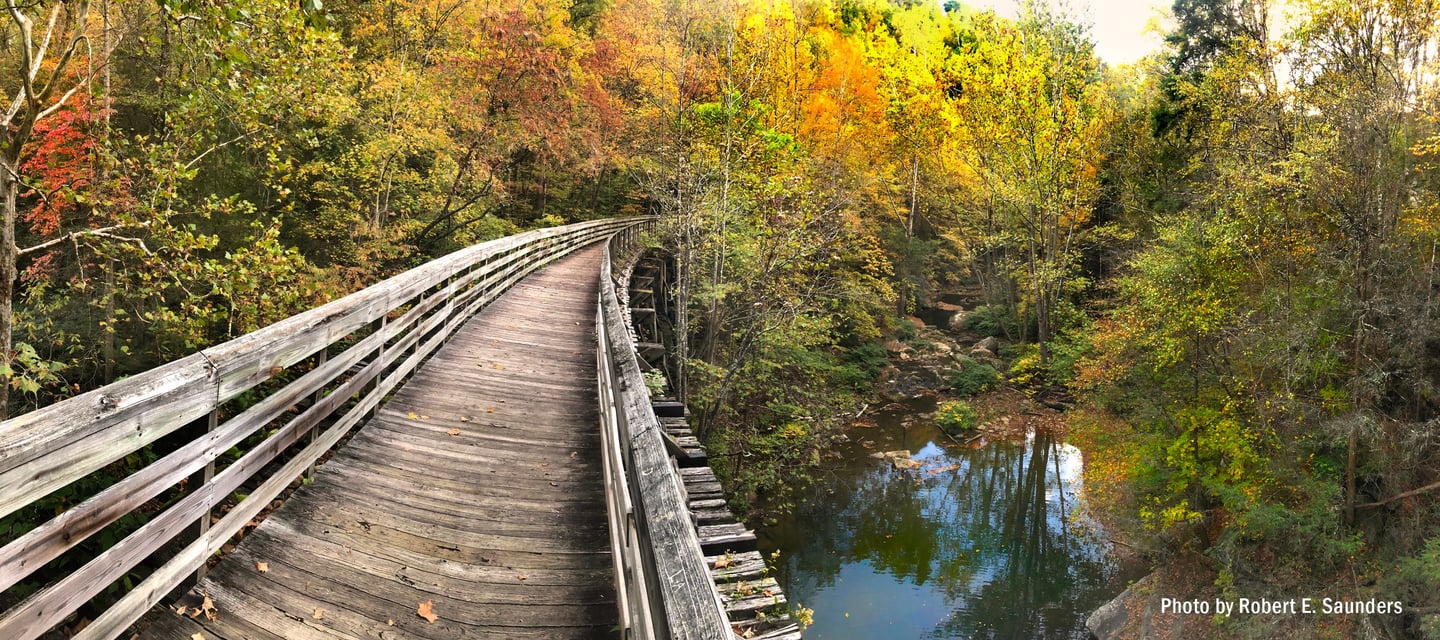 Trestle walkway at Hawks Nest, WV