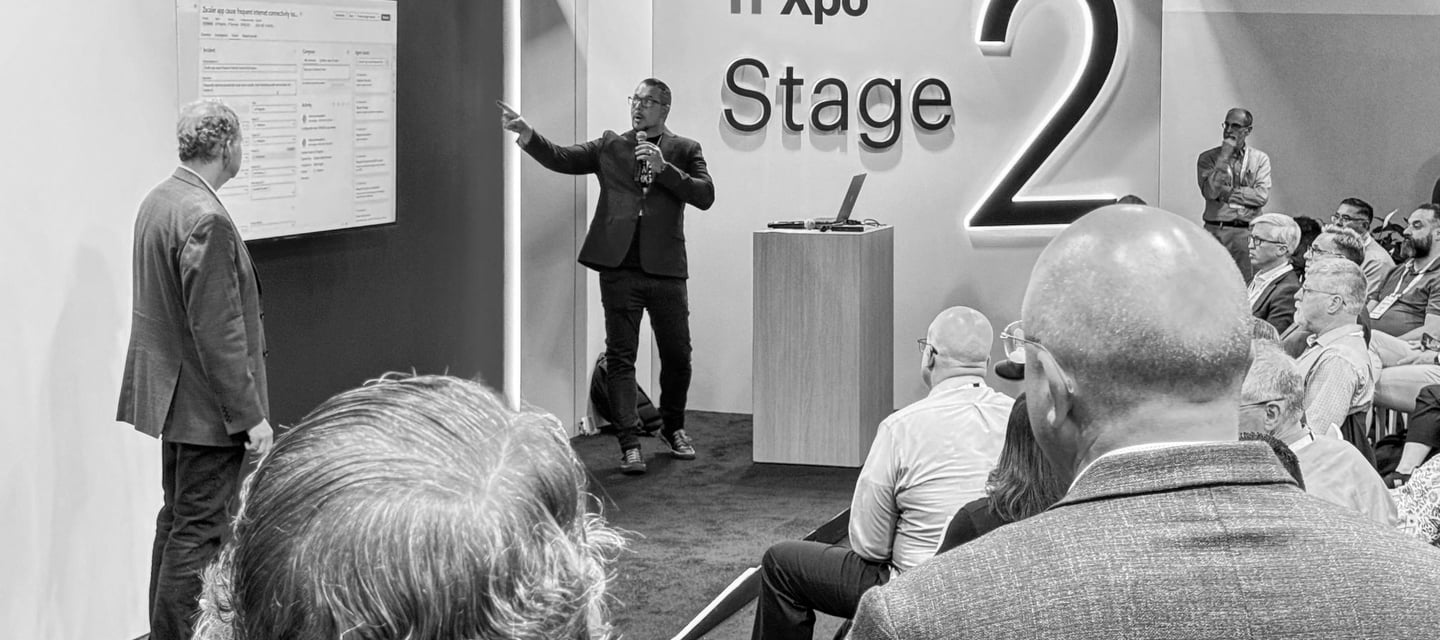 Chad on stage speaking at Gartner ITXpo