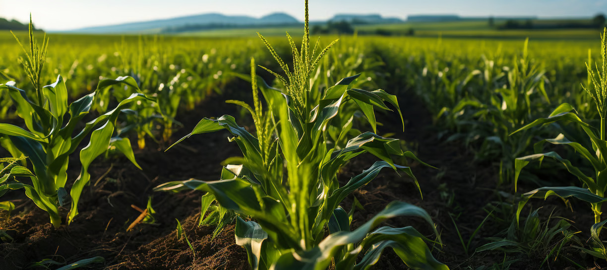 Cultivo de maiz en el valle OrganiCrab Harina de Cangrejo
