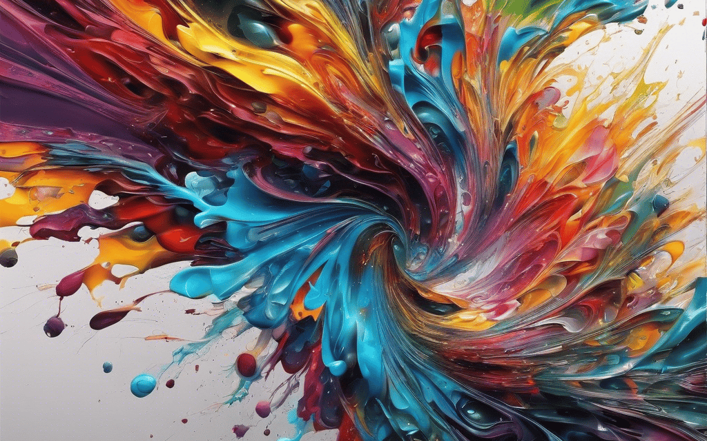 white and black abstract painting