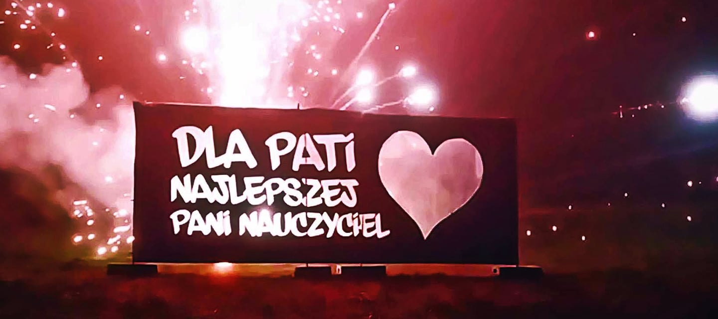 pirofolia prezent dla nauczycielki pirotechnika baner