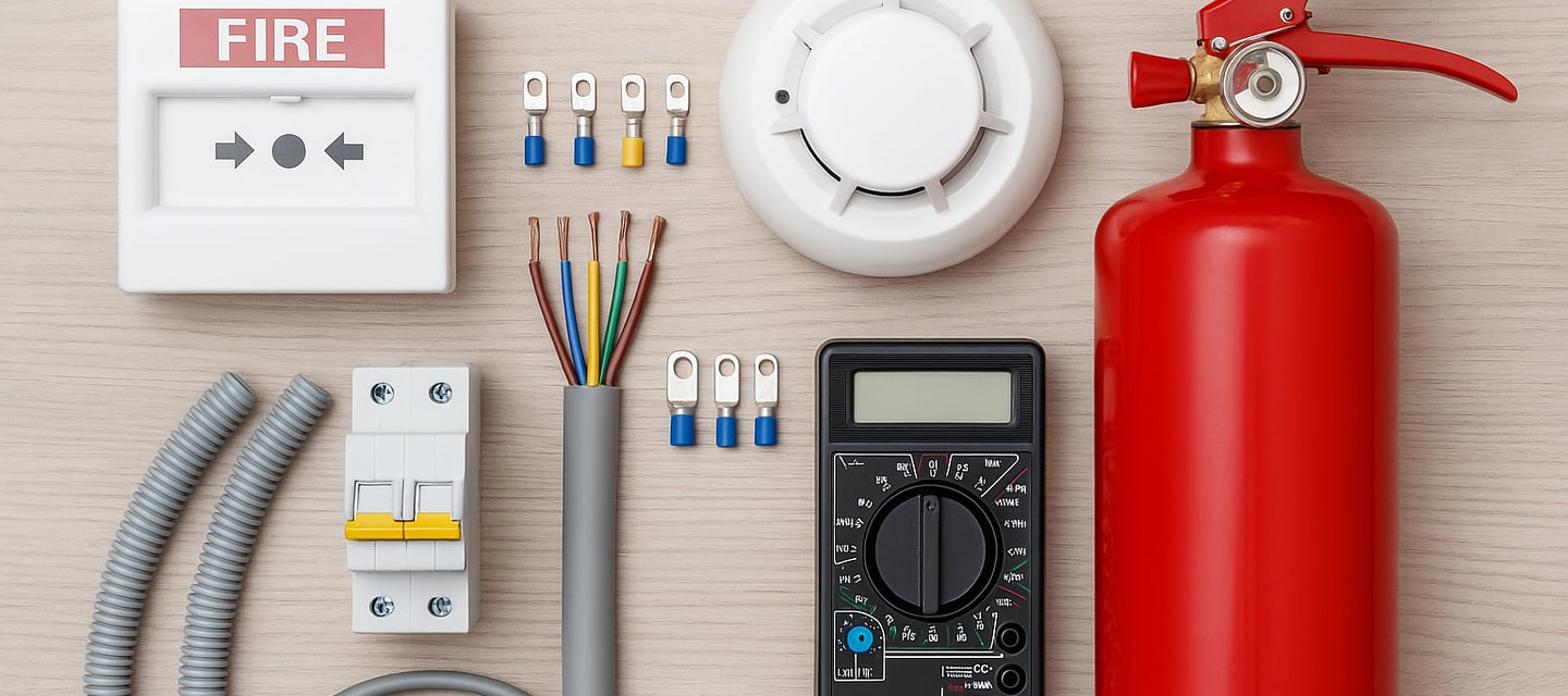 Fire safety and alarm equipment collection
