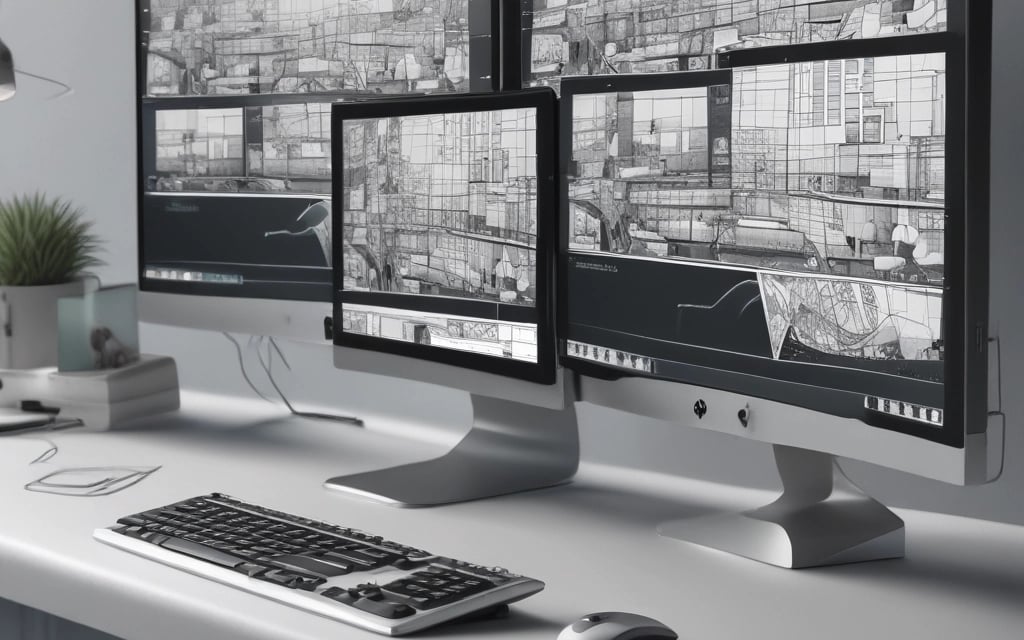 white and black abstract painting