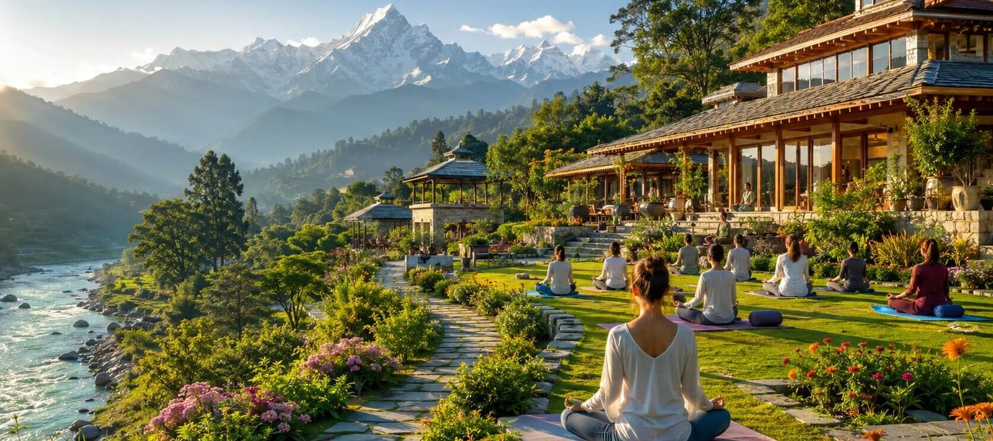 wellness resort in Himalayas
