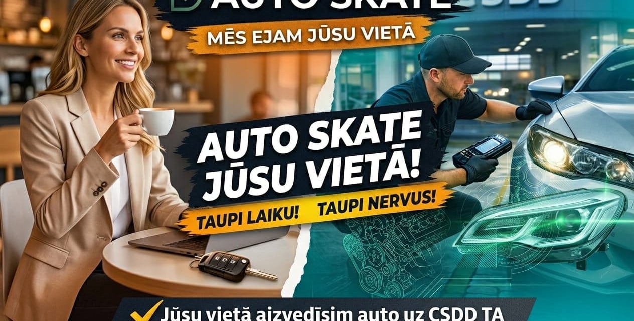 CSDD Tehniskās Apskates pārbaudes pakalpojums