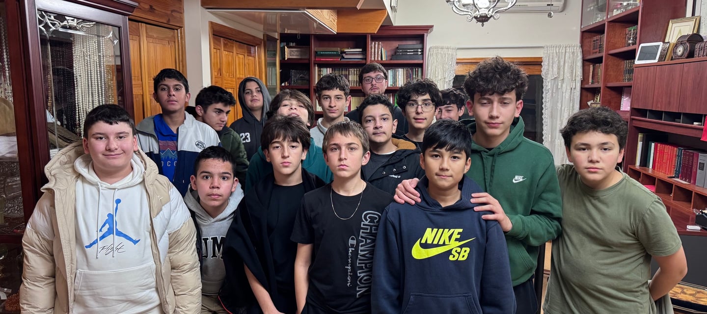 a group of young adult students in a library