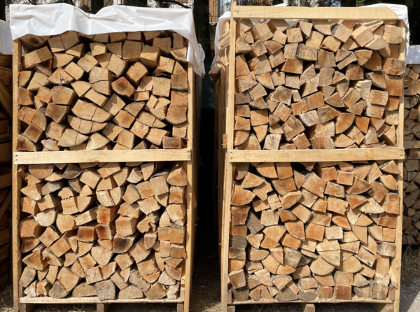 stère de bois stockés