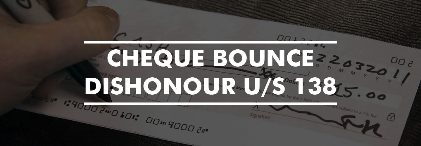 Cheque bounce law