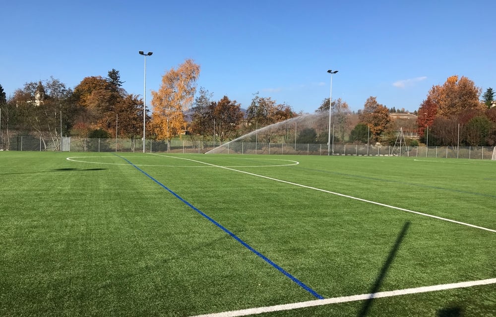 Terrain synthétique de la Saussaz. Terrain de jeu du FC Montreux-Sports.