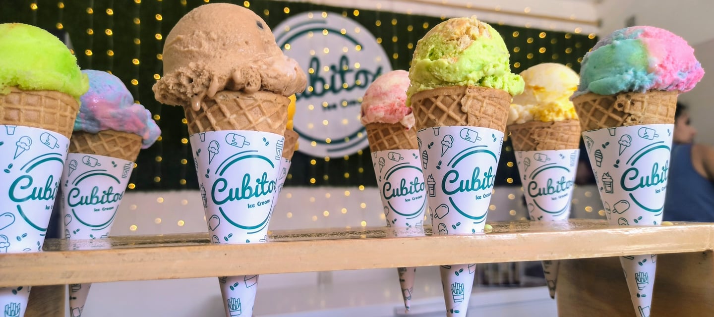 Cubitos de sabores - La especialidad de la casa Cubitos Ice Cream