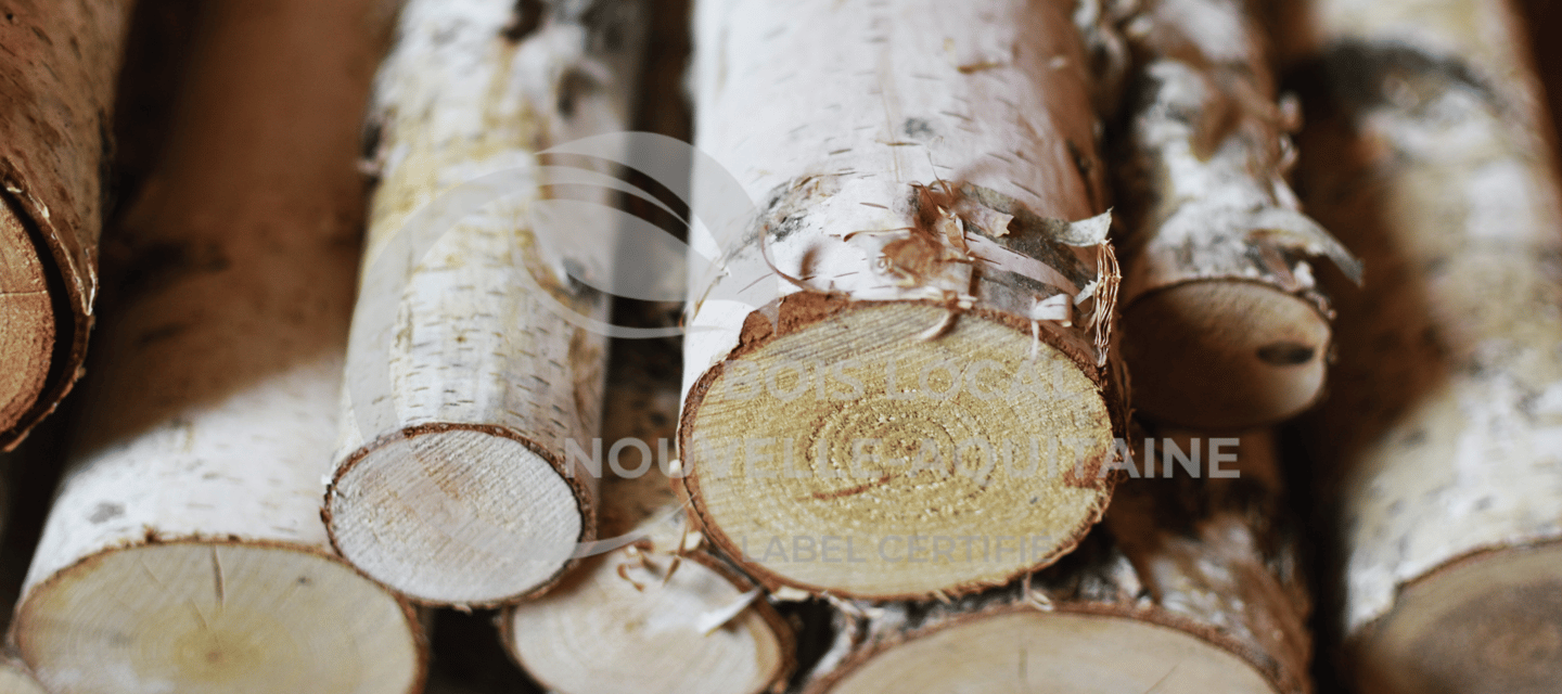 une pile de bûches avec un sol en bois