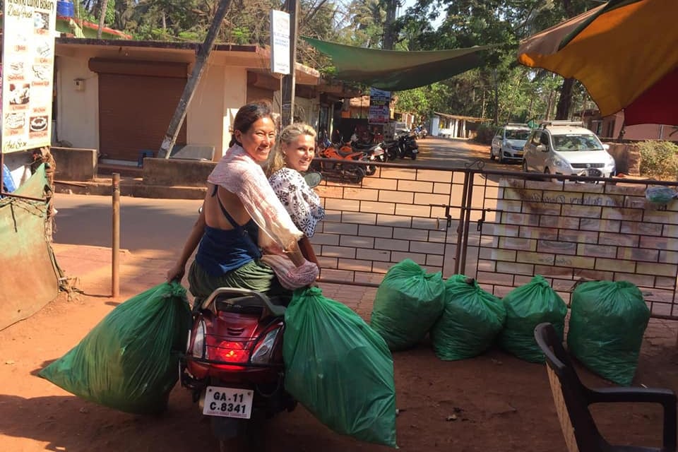 Jade Kim et Caroline Allard Doucet, Goa, Inde