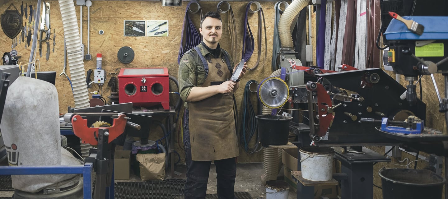 Baltic Blades workshop forge studio knifemaking