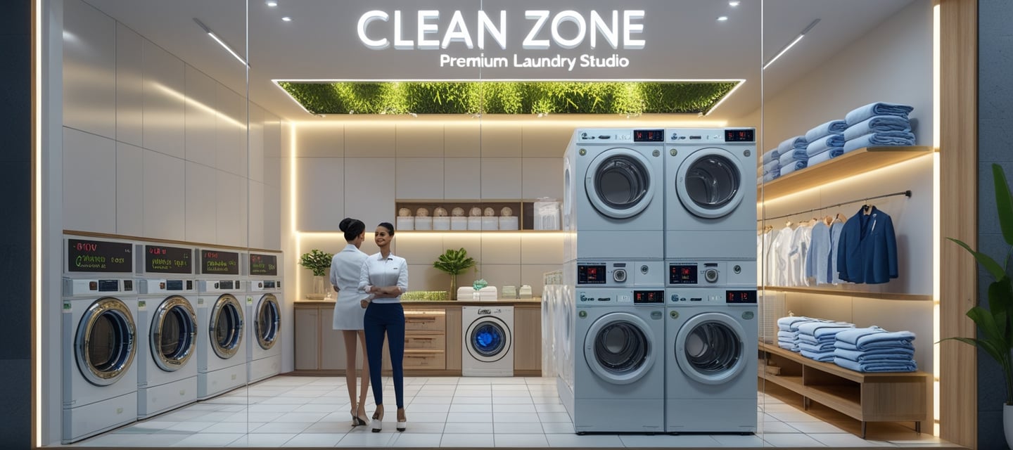 Professional live laundry service in Newtown Kolkata by Clean Zone