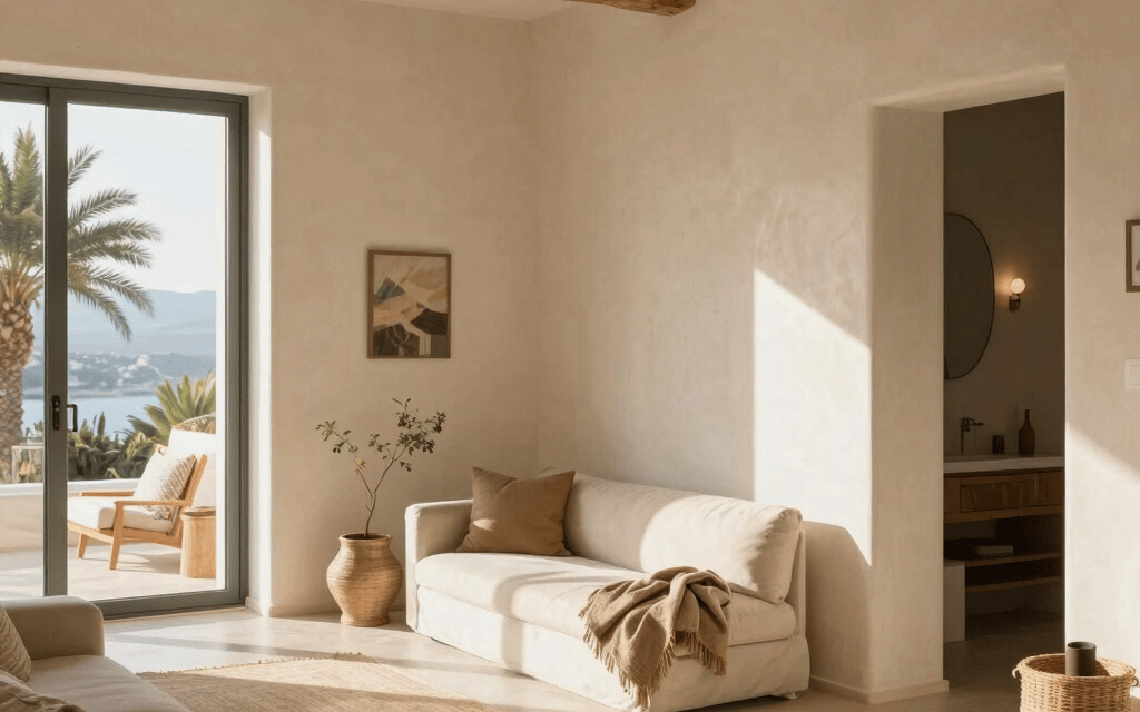 gray concrete wall inside building