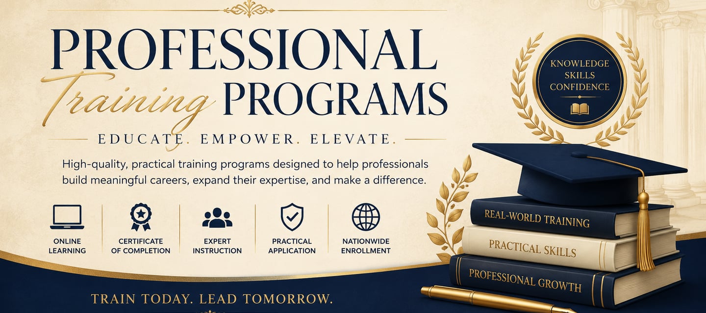 Professional training programs for success, start a home based business, work from home