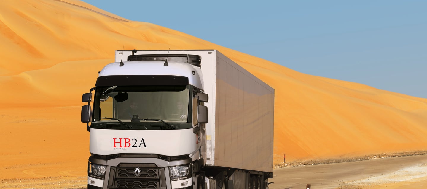 transport de marchandises. camion frigorifique