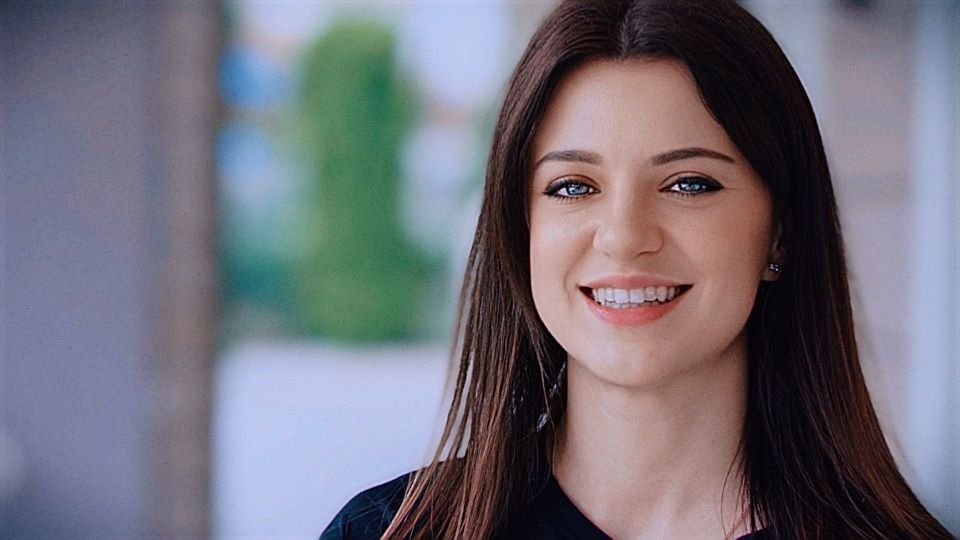 Marta Cavaglieri durante il trattamento di invisalign