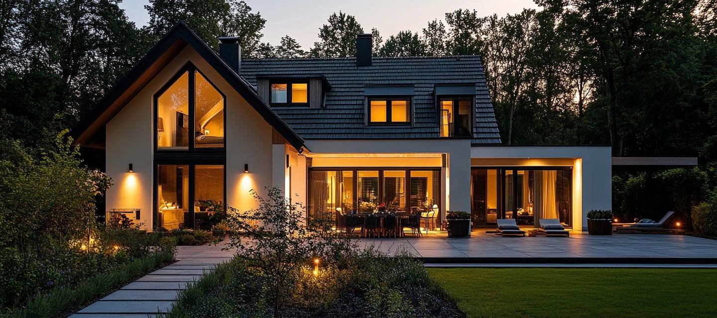 Modern residential home exterior representing HVAC pricing transparency & independent cost analysis