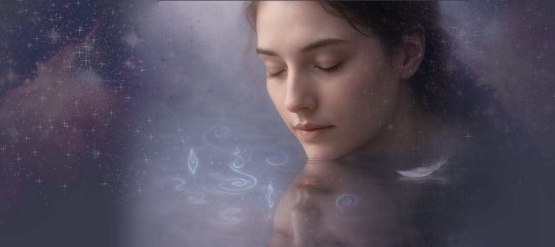 Μια γυναίκα που δέχεται διαισθητικές πληροφορίες