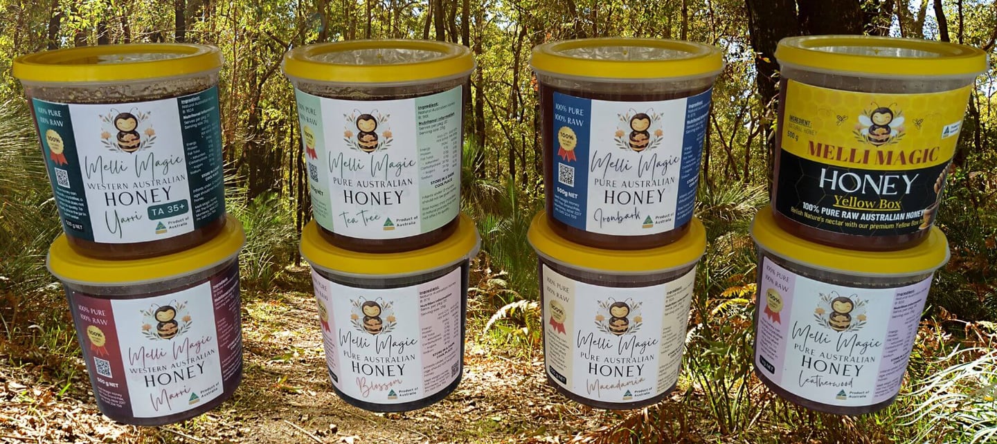 Melli Magic Honey 8-piece Australian raw honey collection
