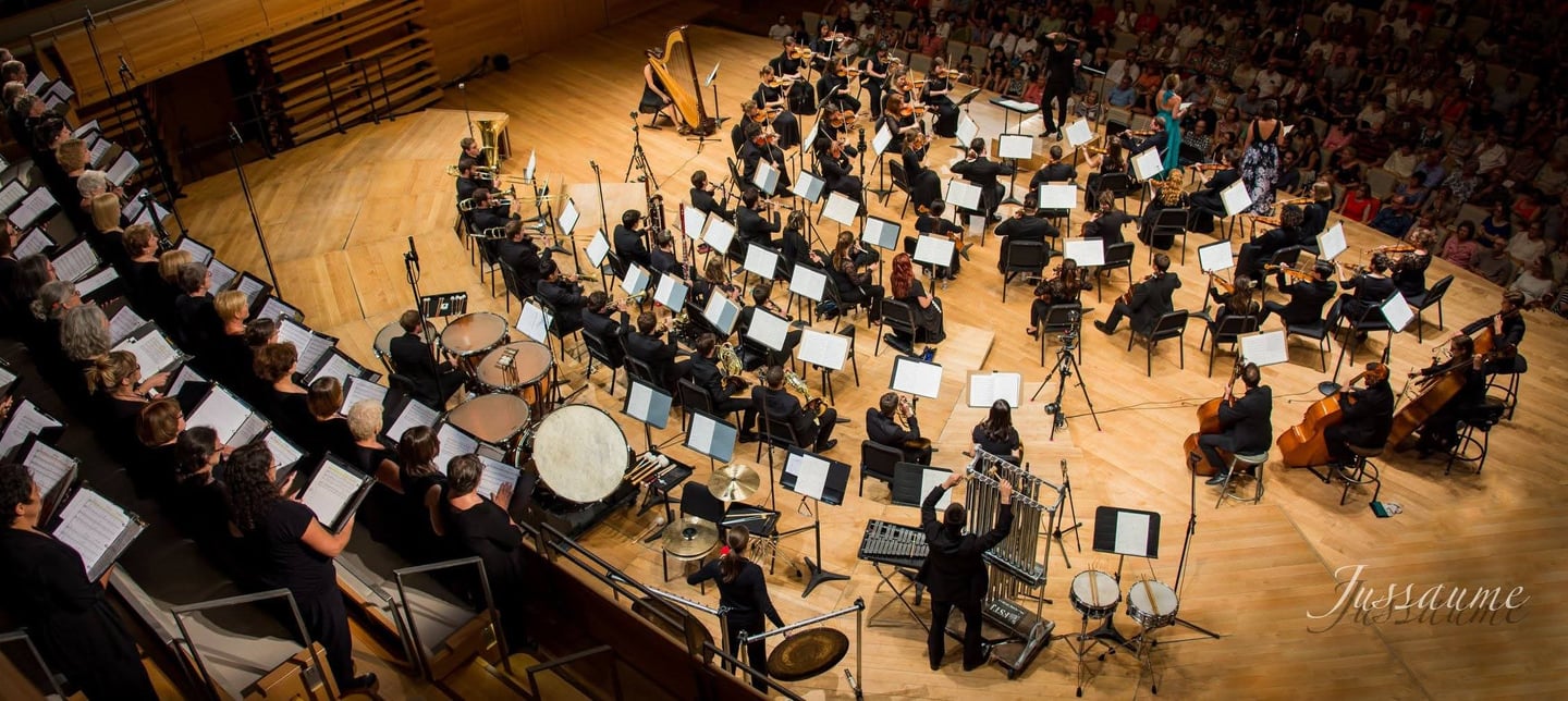 orchestre avec harpe