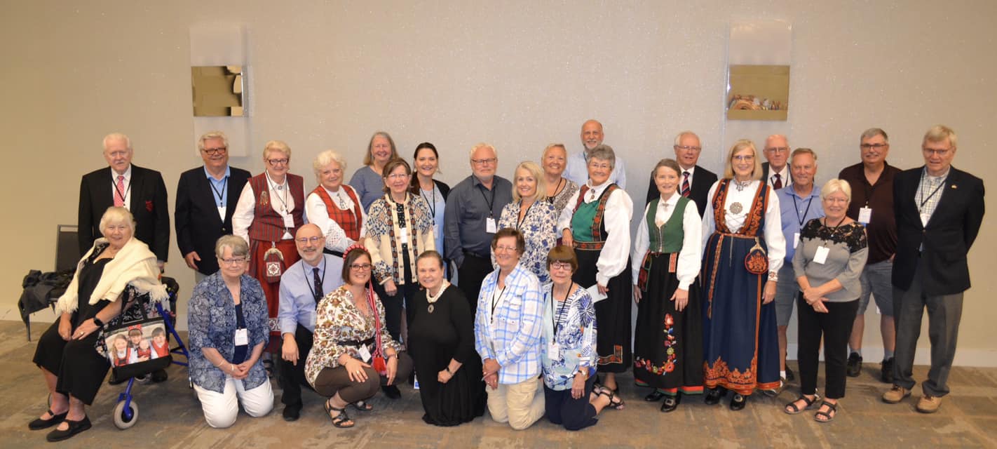 a large group of Telelaget members at the Stevne