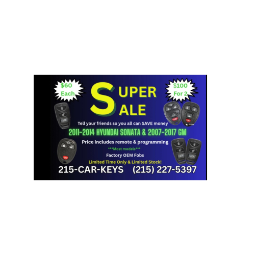 Hyundai Sonata key fob replacement in Lawncrest with mobile 215  Car Keys