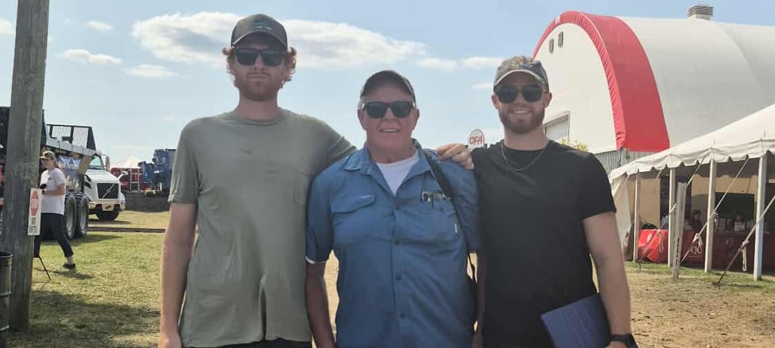 A family photo of the Walsh Boys