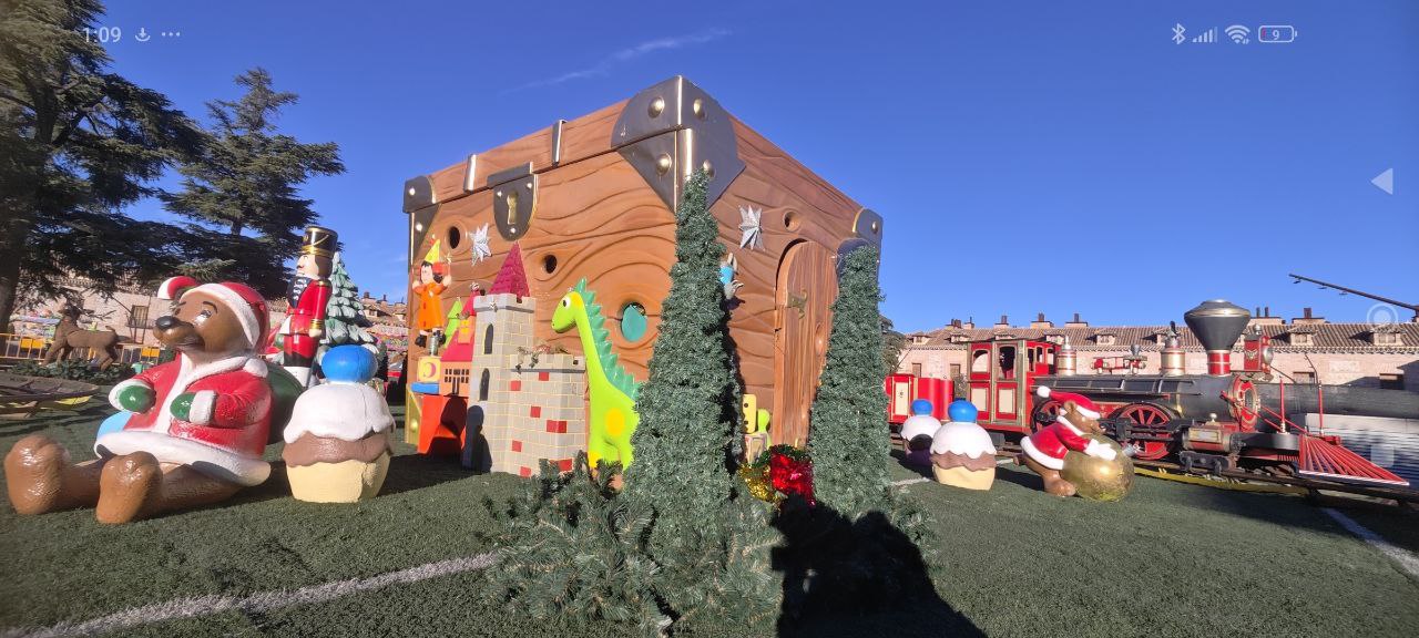 Decoración navideña Caja de Juguetes Gigante