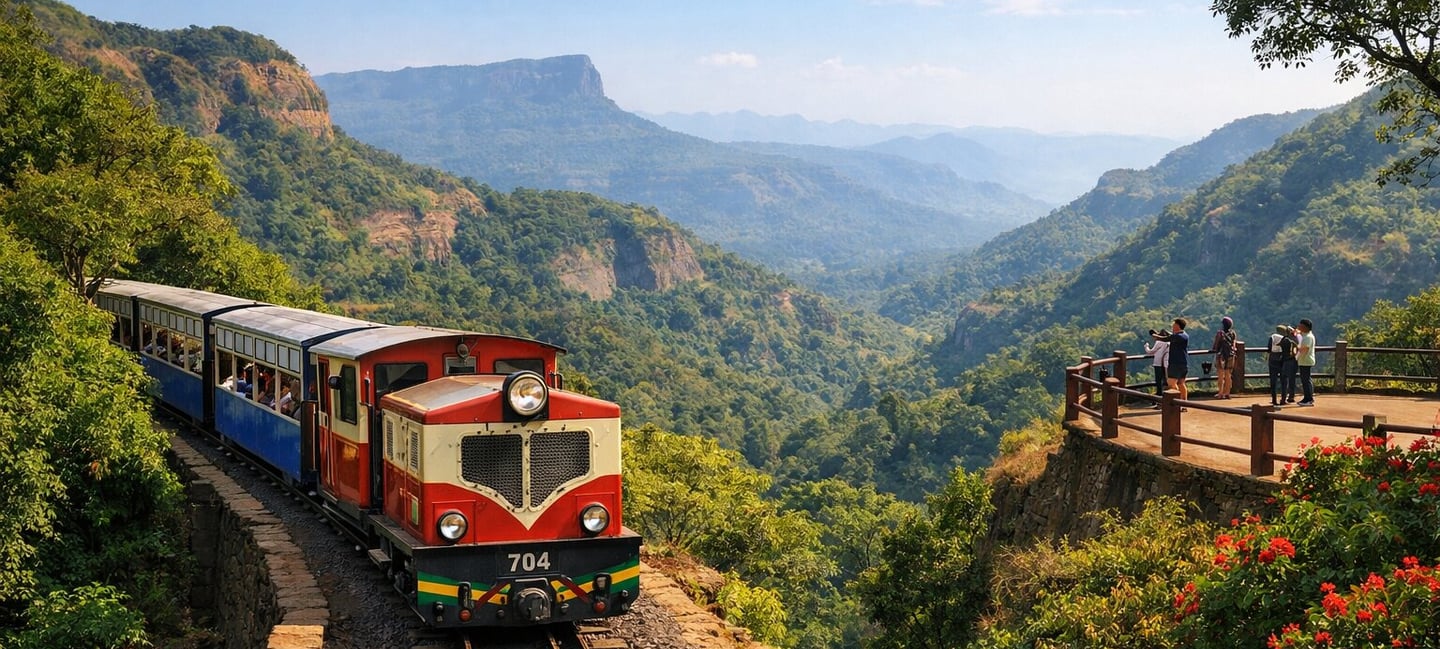 Toy train on Matheran hills
