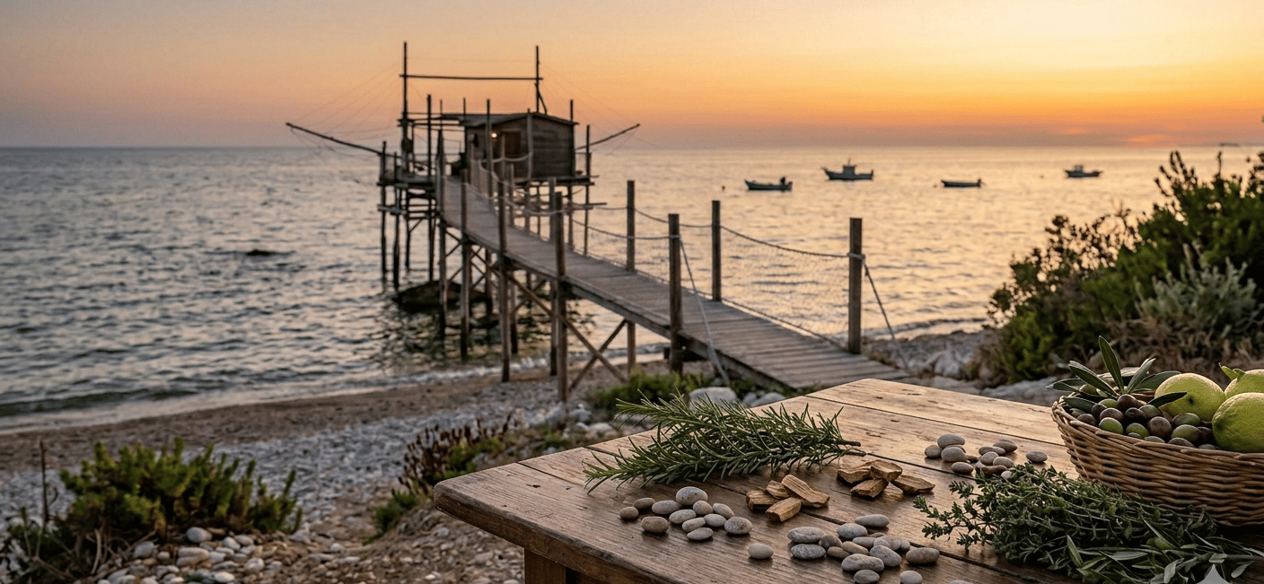 Home fragrances and souvenir of Officina Auramaris sulla Costa dei Trabocchi, Abruzzo, Italy