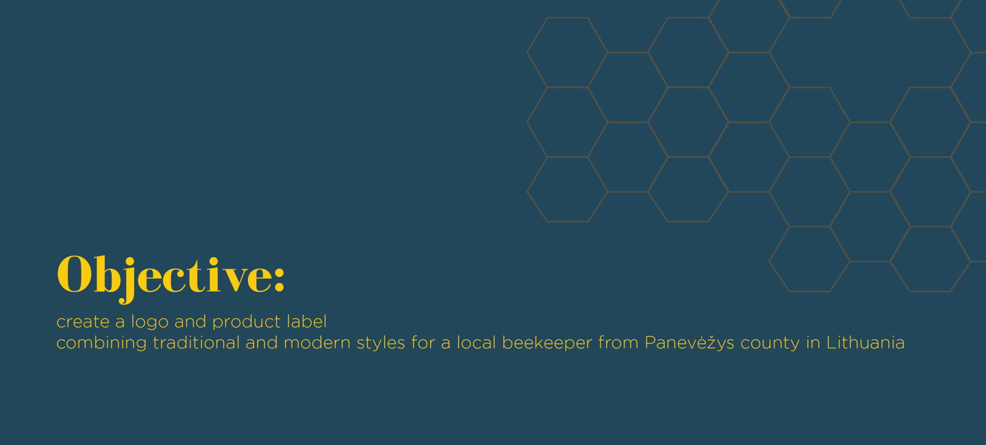 visual brand guidelines for a lithuanian beekeeper