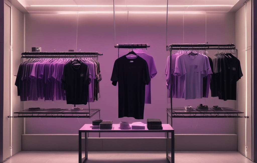 tienda escaparate de prendas urbanas  techno gotico underground rave