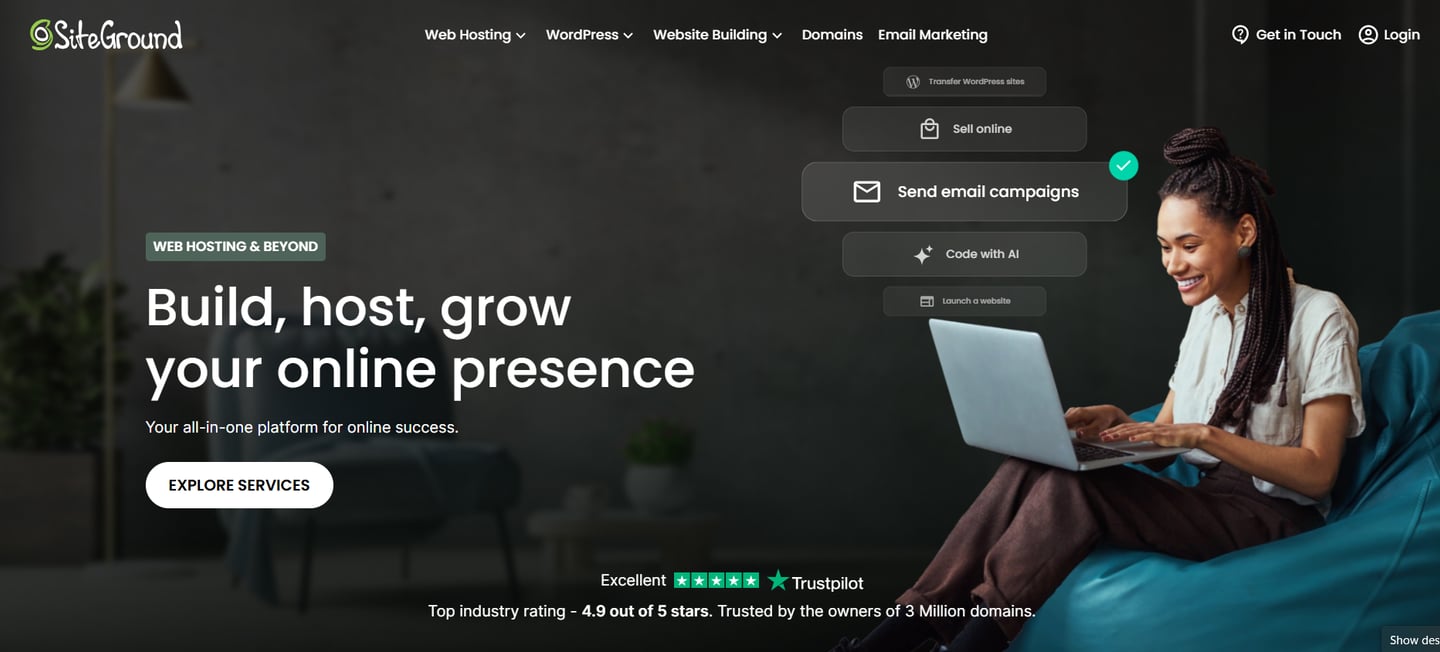 siteground web hosting software review