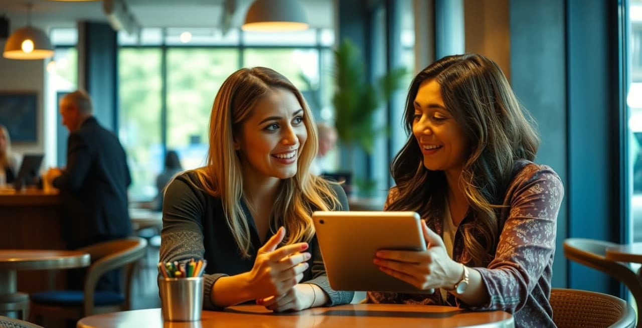 Cena de formação online, indicando orientação personalizada e suporte para escolher cursos.