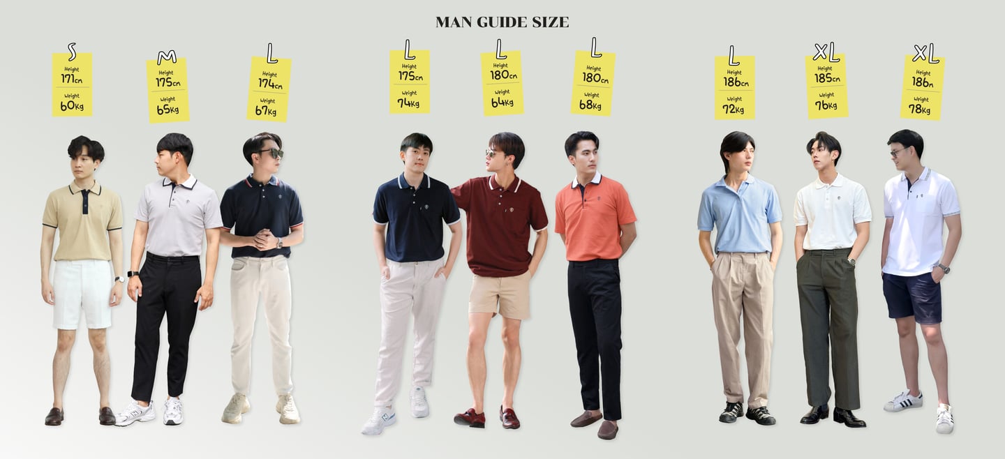 pololand man guide size chart