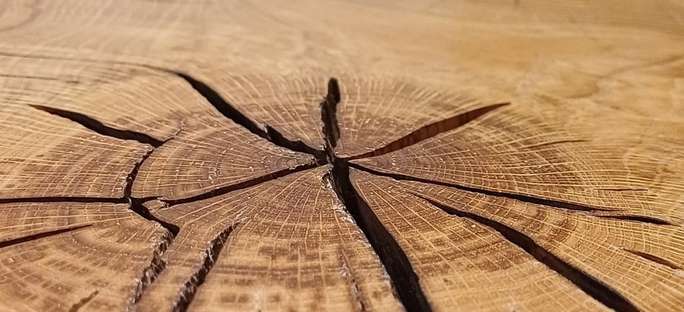 a wooden table with a wooden table top
