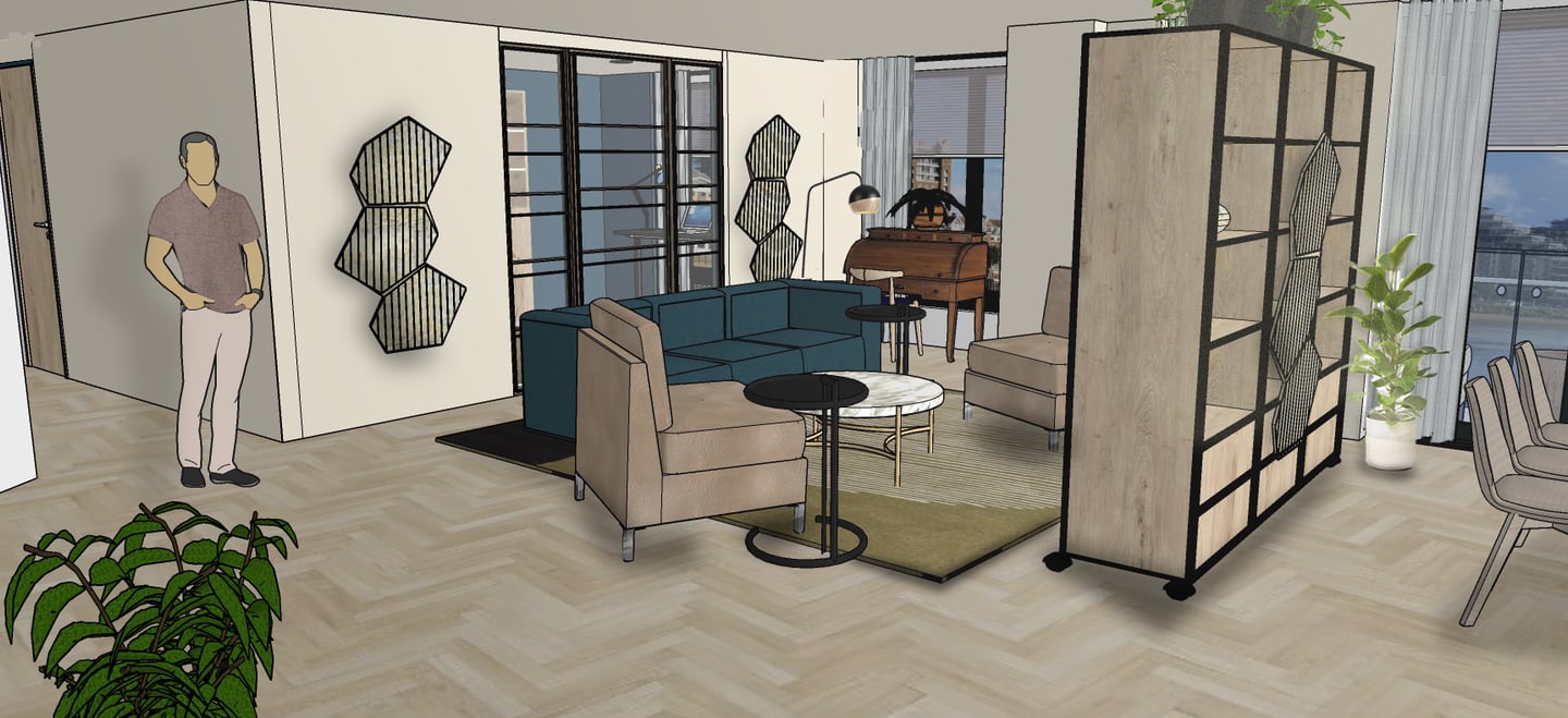 3D visual of a sustainable yet luxurious home