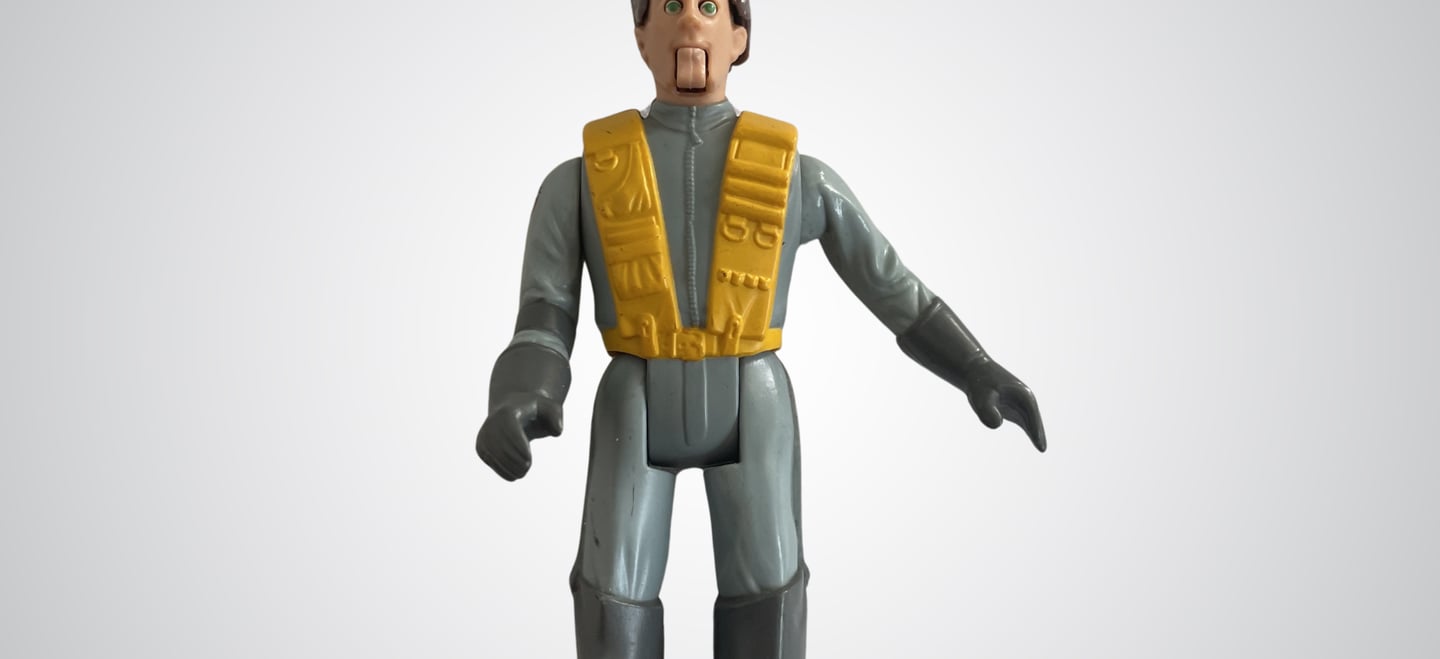 a ghostbusters toy figure