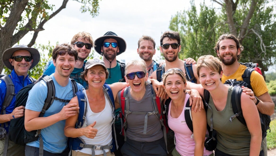 Campers at Camping Toilet Store