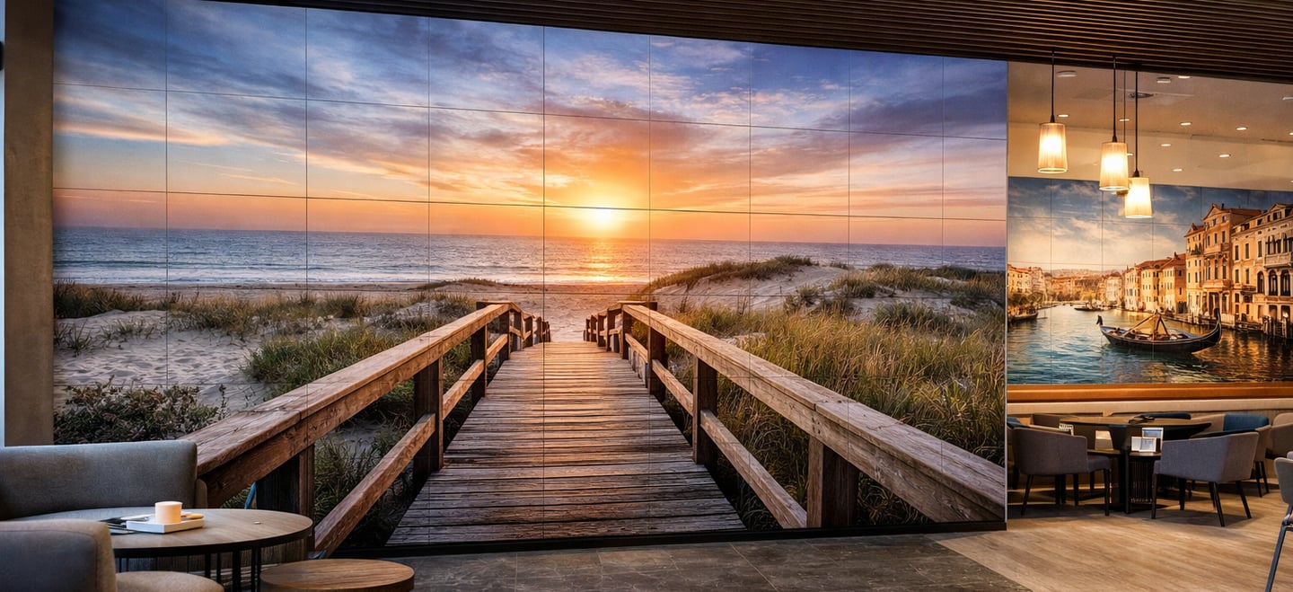 Proyectos de un mural de azulejos para decoradores e interioristas